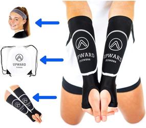 img 4 attached to Upward Fitness Volleyball Arm Sleeves: Arm Sting Protection & Forearm Technique Improvement Bundle for Girls and Boys