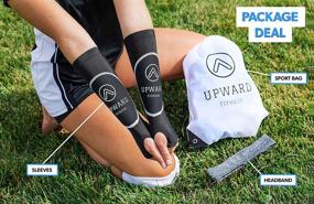 img 2 attached to Upward Fitness Volleyball Arm Sleeves: Arm Sting Protection & Forearm Technique Improvement Bundle for Girls and Boys