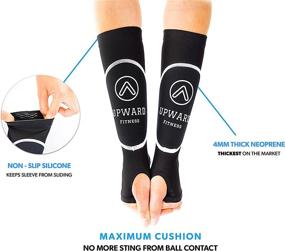 img 3 attached to Upward Fitness Volleyball Arm Sleeves: Arm Sting Protection & Forearm Technique Improvement Bundle for Girls and Boys