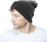 made in usa beanie hat by the hat depot - classic knit skull daily ski hat logo