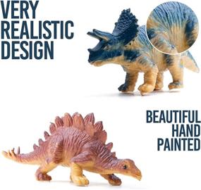 img 2 attached to 🦖 Prextex 12 Mini Dinosaur Figures: Perfect Cake Toppers, Easter Egg Fillers, and Party Favors