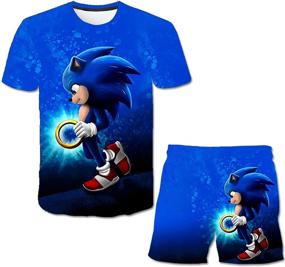 img 2 attached to Fadyard Breathable Ultra Thin Sports Sonic 2 Boys' Clothing for Clothing Sets