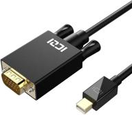 🔌 мини-адаптер displayport to vga (6 футов) - thunderbolt на vga, iczi video pioneer для macbook, surface pro, surface 3, chromebook pixel и других ноутбуков - 1080p hd визуальный шок - экспертные советы. логотип