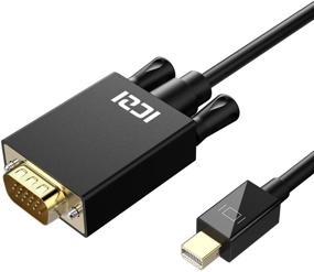 img 4 attached to 🔌 Мини-адаптер DisplayPort to VGA (6 футов) - Thunderbolt на VGA, ICZI Video Pioneer для MacBook, Surface Pro, Surface 3, Chromebook Pixel и других ноутбуков - 1080P HD визуальный шок - Экспертные советы.