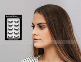 img 2 attached to DESIRES LASHES By EMILYSTORES - Natural 3D Layered Fake-Mink Eyelashes Multipack 5Pairs, Dramatic Effect