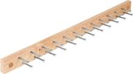 👔 spectrum diversified tie and belt rack: space-saving wall mount with 24-peg display in wood/natural finish логотип