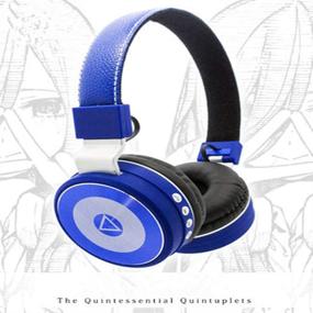 img 1 attached to 🎧 Damdos Headphone: The Quintessential Quintuplets Cosplay Nakano Miku Bluetooth Headsets - High-Quality Earphone for Anime Lovers