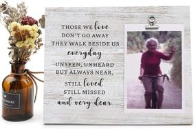 img 3 attached to 🖼️ Memorial Wood Picture Frame - Holds 4 X 6 Photo, Sympathy Gifts, In Memory of Loved One, Bereavement and Remembrance Gifts, Condolence Gifts - MXK-Memorial