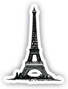 img 2 attached to 🗼 Eiffel Tower Car Decal Vinyl Sticker - Perfect for Cars, Bumpers, Laptops, Windows, and More - 4 Inch Vinyl Decal