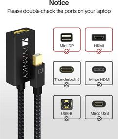 img 1 attached to iVANKY 4K Активный адаптер Mini DisplayPort к HDMI 🔌 - 4K 60 Гц [0.24м/0.65FT]: Усилите свой опыт с MacBook и Surface Pro!