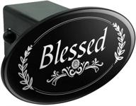 blessed black hitch trailer insert logo