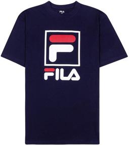 img 1 attached to Fila T Shirts Oversize White Purple Men's Clothing and Active