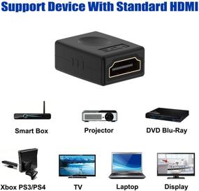 img 1 attached to 🔌 VCE HDMI адаптер - 4K HDMI женский к женскому коннектору, 2 штуки