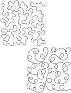 🧵 улучшите ваши проекты пэчворка с набором штампов quilting creations quilting stencil set two: 11-дюймовые дизайны пэчворка. логотип