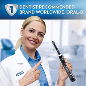 img 2 attached to 🦷 Black Oral-B CrossAction Electric Toothbrush Replacement Brush Head Refills - Pack of 4