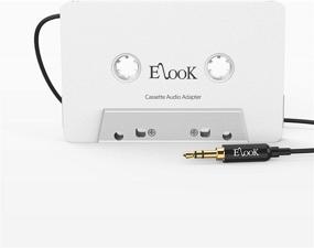 img 4 attached to 🚗 Elook Car Cassette Aux Adapter - Universal Audio Cable Tape Adapter for Car, Phone, MP3 etc. (White) - Efficient & Versatile!