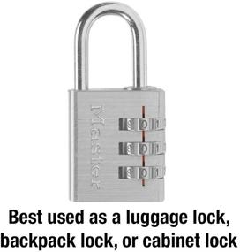 img 3 attached to 🔒 Master Lock 630D Aluminum Combination Lock with Customizable Settings