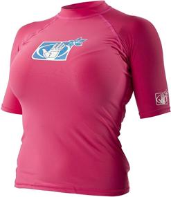 img 2 attached to Women's Basic Fitted Short Sleeve Rashguard by Body Glove 13210W