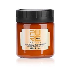 img 4 attached to 💆 120ml Magical Argan Oil Hair Mask: Nourishing Keratin Treatment for Soft, Smooth, and Repairing Damaged Hair - Professional Cream for Dry Hair