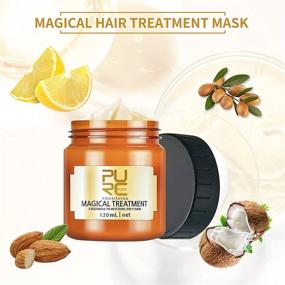 img 3 attached to 💆 120ml Magical Argan Oil Hair Mask: Nourishing Keratin Treatment for Soft, Smooth, and Repairing Damaged Hair - Professional Cream for Dry Hair