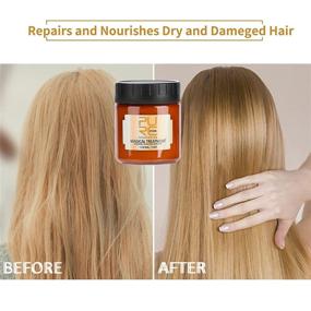 img 1 attached to 💆 120ml Magical Argan Oil Hair Mask: Nourishing Keratin Treatment for Soft, Smooth, and Repairing Damaged Hair - Professional Cream for Dry Hair