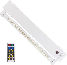 img 4 attached to 🔦 LUXSWAY 46 LED Super Bright Under Cabinet Lighting Battery Operated with Remote Control - Warm/Cool White Stick Up Light for Pantry, Timer Off & Dimmer