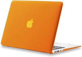 img 4 attached to 🍊 Kuzy MacBook Air 13 inch Case 2017-2013 | A1466 A1369 | Orange Hardshell Cover