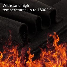 img 3 attached to 🔥 High Temp Carbon Felt Welding Blanket - 6 Pack(20"x20"), 1/7" Thickness, Fireproof & Heat Resistant Protective Mat - Ideal for Glass Blowing, Camp Wood Stove, Grill - Up to 1800°F