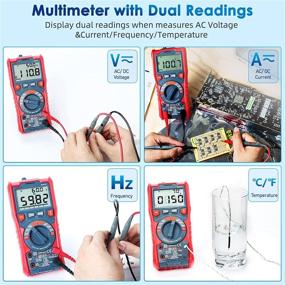 img 2 attached to 🔧 AstroAI Digital Multimeter: TRMS 6000 Counts Voltage Tester with Versatile Measuring Functions - AC/DC, Capacitance, Resistance, Frequency, Temperature, Continuity, Diodes & More!