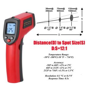 img 3 attached to 🌡️ Non Contact Instant Read Thermometer with Batteries for Temperature Measurement