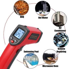 img 2 attached to 🌡️ Non Contact Instant Read Thermometer with Batteries for Temperature Measurement