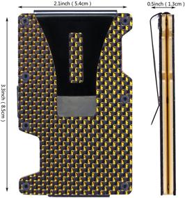 img 3 attached to 🧳 IKEPOD Minimalist Blocking Wallet: Sleek Men's Accessory for Wallets, Card Cases & Money Organizers