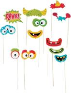 fun monster photo stick props logo