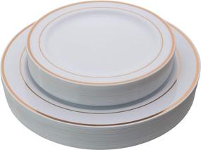 img 3 attached to 🍽️ Enhancing Your Dining Experience: Exquisite Reflective Plates, Top-Quality Heavyweight Dinnerware for Food Service Professionals