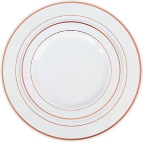 img 1 attached to 🍽️ Enhancing Your Dining Experience: Exquisite Reflective Plates, Top-Quality Heavyweight Dinnerware for Food Service Professionals