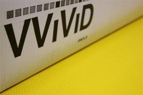 img 2 attached to 🌟 VViViD XPO Yellow 3D Carbon Fiber Vinyl Wrap Roll: 5ft x 1ft with Air Release Technology