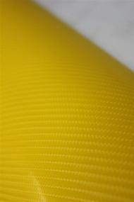 img 1 attached to 🌟 VViViD XPO Yellow 3D Carbon Fiber Vinyl Wrap Roll: 5ft x 1ft with Air Release Technology