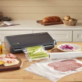 img 3 attached to 🔒 FM2100-000 FoodSaver Vacuum Sealer Machine System - Starter Vacuum Seal Bags & Rolls Included, Safety Certified, in Black