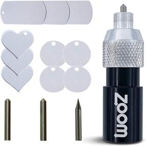 img 4 attached to ✂️ Zoom Precision Brother ScanNCut 3-in-1 Etching/Engraving Tool - Precise, Standard, and Dull Engraving Tips with Heart, Dog Tag, and Circle Stamping Blanks for Brother Scan and Cut Machines