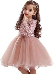 img 1 attached to Украсьте свою маленькую принцессу стильной одеждой TTYAOVO с длинным рукавом и сочетанием цветов.