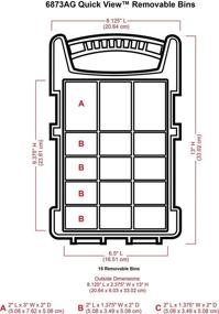 img 2 attached to 🎨 ArtBin 6967AZ Super XL Storage Satchel with 7 Bins - Clear & Gold: Ultimate Art & Craft Supply Organizer