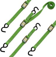 🔒 smartstraps 10-foot cambuckle (4 шт.) - прочность на разрыв 900 фунтов, безопасная рабочая нагрузка 300 фунтов - улучшенная безопасность при транспортировке хрупких и легких грузов. логотип