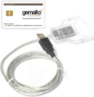 💻 gemalto idbridge ct30 usb smart card reader writer - ideal for cac/dod id, army, military, government, corporate, medical and eid applications logo