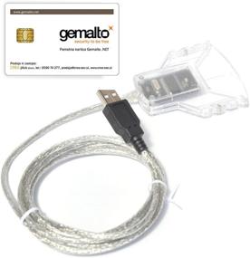 img 1 attached to 💻 Gemalto IDBridge CT30 USB Smart Card Reader Writer - Ideal for CAC/DOD ID, Army, Military, Government, Corporate, Medical and eID Applications