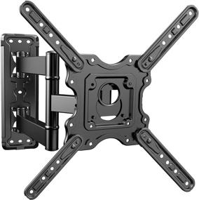 img 4 attached to 📺 PERLESMITH Heavy Duty TV Wall Mount for 32-55 inch Flat and Curved TVs up to 88lbs | Swivel Tilt & Extension Arm | Full Motion TV Mount Fits LED, LCD, OLED 4K TVs | Max VESA 400x400mm | PSMFK12