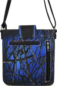 img 2 attached to 👜 Concealed Carry Cross Body Handbag for Country Women: Camo Rhinestone Western Shoulder Purse
