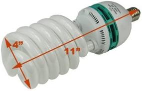 img 2 attached to 🌱 Усилите вашу комнатную огородническую деятельность с помощью 85-ваттной гидропонной спиральной компактной флуоресцентной лампы для растений с дневным светом H85W.