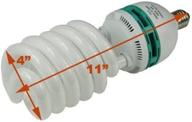 🌱 enhance your indoor gardening with the hydroponic 85 watt daylight spiral compact fluorescent grow light bulb h85w logo