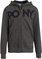 👦 pony boys' sweatshirt – essential zip-up fleece hoodie logo