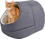 🐱 goopaws cat cave: cozy warming burrow cat bed for pet hideway sleeping logo